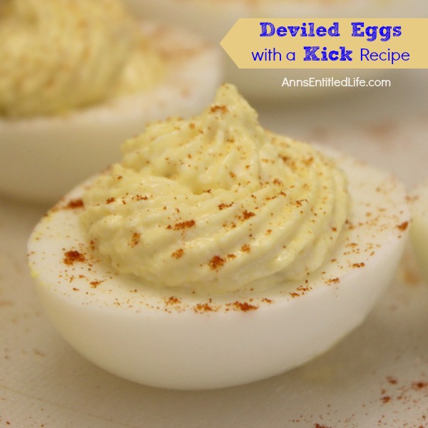 Deviled Eggs with a Kick Recipe. Like a bit of a kick to your deviled eggs? This deviled egg recipe contains a secret ingredient that packs some real heat. These delicious little devils can be served as an appetizer, or side dish. Perfect anytime of year.