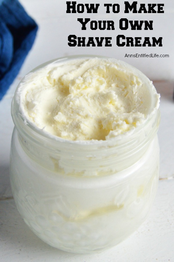 Make Your Own Shave Cream. Looking for a soothing, moisturizing and wonderfully fragrant shave cream without all the chemicals found in retail brands? This all natural shave cream is simply fabulous. Make your own shaving cream easily and inexpensively with this simple step by step tutorial.