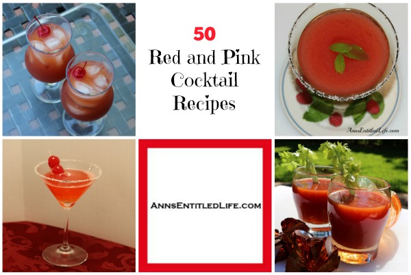 50 Red and Pink Cocktail Recipes. Try one of these delicious 50 Red and Pink Cocktail Recipes! A perfect compliment to party decor for your favorite holiday or just a weekend relaxer!