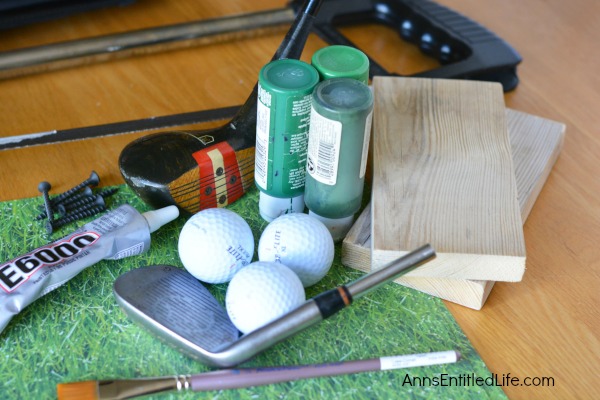 DIY Golf Bookends. This fun and charming bookend project is a great craft for a golfer. Whether you are making these delightful bookends to give away, or to add a touch of charm to adorn your own table top or bookshelf, these wonderful DIY Golf Bookends will add style and a sense of whimsy to any home decor.
