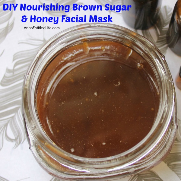 DIY Nourishing Brown Sugar and Honey Facial Mask. This all natural facial mask is very easy to make, and can made for single use, or for a full jar. This nourishing facial mask has a great combination of base ingredients for softening as well as exfoliation ingredients. Make your own Nourishing Brown Sugar and Honey Facial Mask - you skin will be so happy!