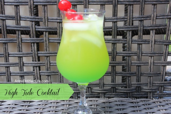 The High Tide Cocktail will remind you of warm summer days and fun times on the beach. A sweet, delicious rum cocktail with a touch of Midori citrus, the High Tide is a fabulous adult libation.