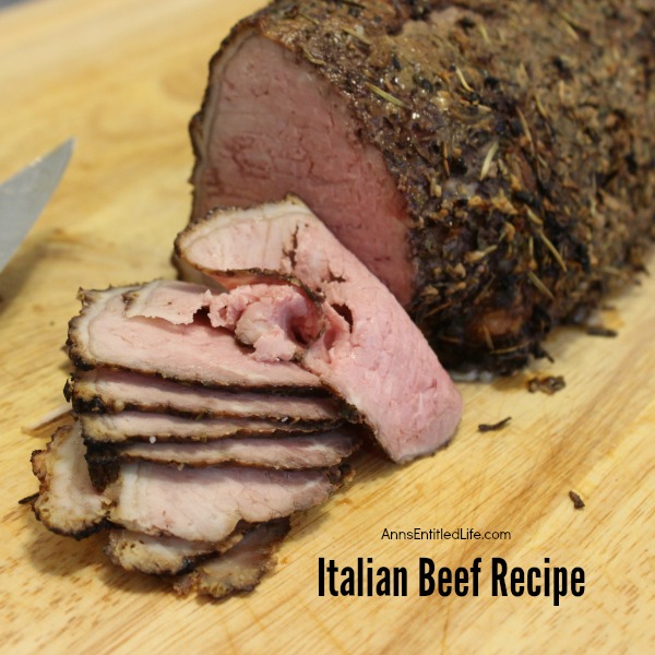 Italian Beef Recipe. This is the best Italian Beef recipe you will ever make. Succulent, juicy beef cooked to perfection with just a hint of seasoning. This is the beef recipe you have been looking for. Try this easy to make Italian Beef Recipe for dinner tonight!