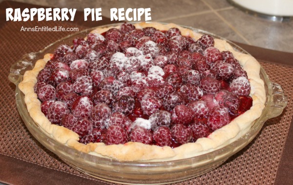 Raspberry Pie Recipe. This raspberry pie recipe takes full advantage of the sweet-tart taste of in-season, fresh raspberries! It is a beautiful presentation for a family, friend or event dessert.