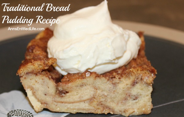Traditional Bread Pudding Recipe. This old fashioned, traditional bread pudding makes great use of leftover, dry or stale sweets bread, danish and treats. This favorite dessert is a delicious ending to any meal.