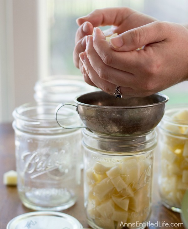 Canned Potatoes Recipe. A super easy home canning recipe with step by step tutorial photographs on how to can potatoes. In under an hour you can preserve your summer harvest of potatoes to enjoy year-round.