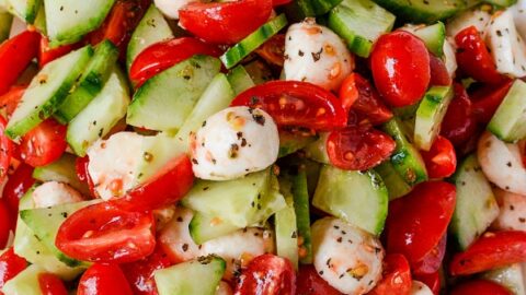 Cucumber Caprese Salad