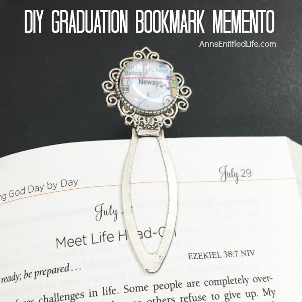 DIY Graduation Bookmark Memento. Oh the places you will go... Whether the nostalgia of a hometown, a high school or college campus location or a fond childhood memory spot, this easy DIY bookmark memento will make you smile as you reminisce. Along with the past, consider making a bookmark talisman of future venues such as a new home location, an upcoming vacation destination or anywhere you have plans for exciting adventures to come! This easy DIY Graduation Bookmark Memento is an idea that translates to more than just graduation, but to any monumental life experience never to be forgotten.