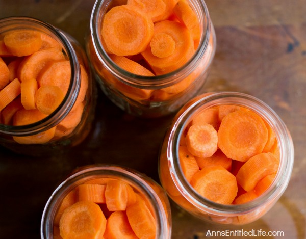 Canned Carrots Recipe. A super easy home canning recipe with step by step tutorial photographs on how to can carrots. In under an hour you can preserve your summer harvest of carrots to enjoy year-round.