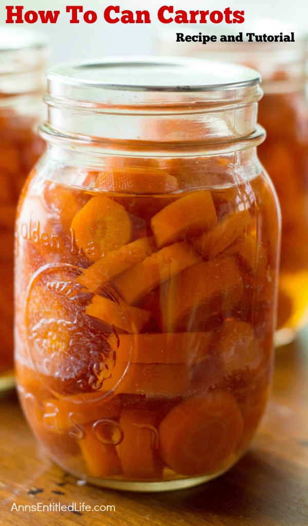 Canned Carrots Recipe. A super easy home canning recipe with step by step tutorial photographs on how to can carrots. In under an hour you can preserve your summer harvest of carrots to enjoy year-round.