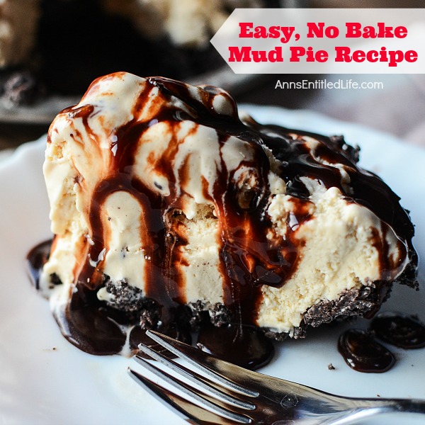 Easy, No Bake, Mud Pie Recipe. Dessert recipes do not get any easier than this tasty Mud Pie recipe! Ice cream, Oreos and chocolate sauce combine for a delicious, sweet treat your whole family will love.