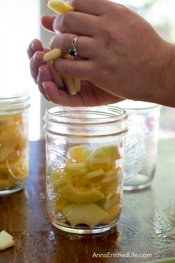 Canned Cinnamon Apples Recipe. Make your own cinnamon apples with this easy canned cinnamon apples recipe. Eaten as a snack, on top of ice cream, used to make a pie; the ideas are endless for these delicious cinnamon apples!