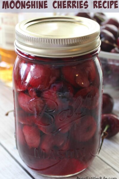 Moonshine Cherries Recipe. Moonshine cherries, also called cherry bombs and spiked cherries are a great adult snack, or wonderful for dressing up a cocktail or dessert. This easy recipe can be stored in your refrigerator, or canned for shelf stable storage. These moonshine cherries also make wonderful gifts. Make some moonshine cherries today. Your taste-buds will thank you!