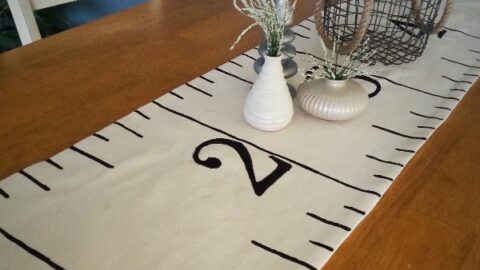 DIY Ruler Table Runner