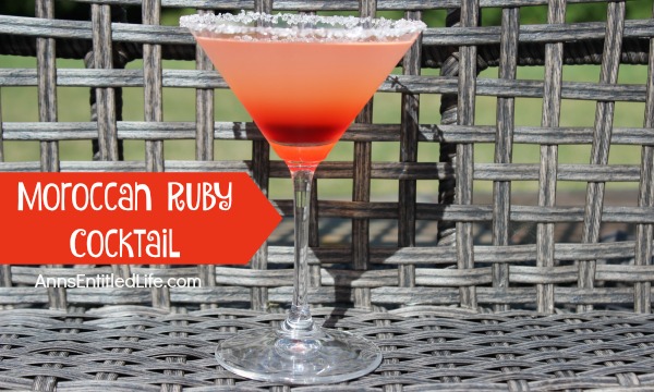 Moroccan Ruby Cocktail Recipe. A flavor explosion on your tongue, this Moroccan Ruby Cocktail is citrus-y, sweet, and totally delicious. Combining grapefruit and cranberry, the Moroccan Ruby is an excellent year-round cocktail to serve at a party, get-together, or as a special treat.