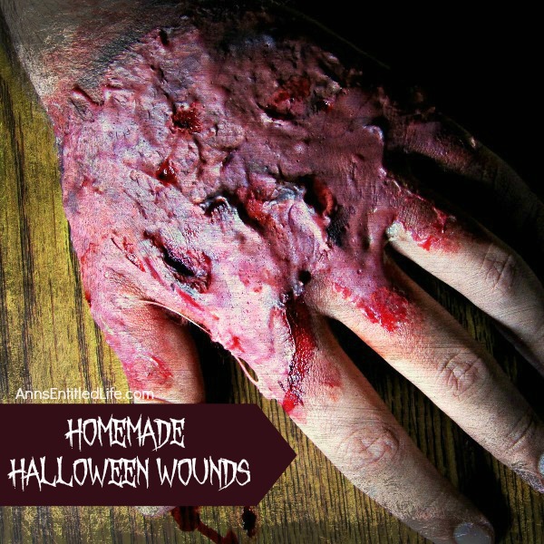 Homemade Halloween Wounds. Make your own ghoulish wounds for Halloween this year! Gross-up your Halloween costume easily and inexpensively with disgusting and disturbing fake wounds you can make at home. Zombie and living dead costumes, killer costumes, monster costumes and more will be enhanced with terrifyingly realistic fake wounds! Learn how to make theater worthy wounds with this easy step by step tutorial.