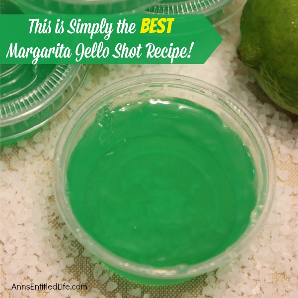 Margarita Jello Shots Recipe. This is simply the best Margarita jello shot recipe you will ever make! It truly tastes like a Margarita. Make them salted in a regular shot glasses full of this delightful concoction, or unsalted to-go gelatin shots in stack-able disposable containers. Great for parties, tailgating, and more!