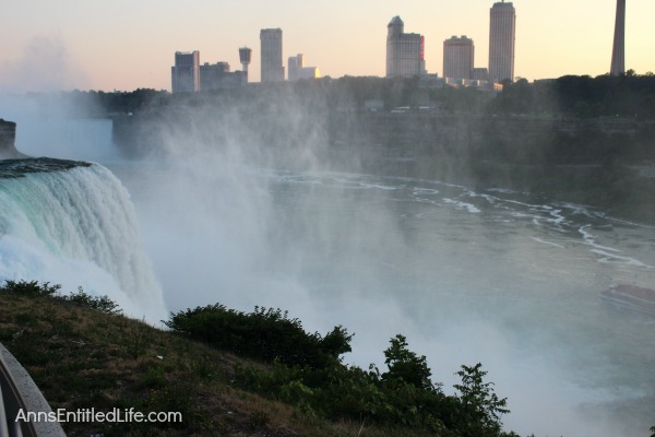 Niagara Falls at Night! Every evening the Falls are lit with color. It is truly a beautiful sight. This post has many photographs of Niagara Falls, NY in the evening. These are summer night photos.