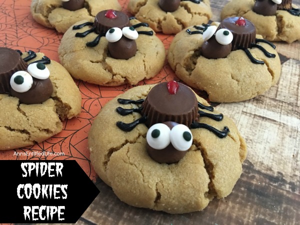 Spider Cookies Recipe. These fun and spooky Spider Cookies are delicious Halloween treats all your little ghosts and goblins will enjoy. Easy to make, these Spider Cookies will be a big hit at your next Halloween party, packed in a school lunchbox, or as an afternoon treat.