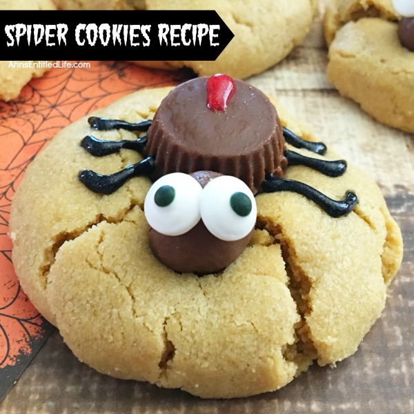 Spider Cookies Recipe. These fun and spooky Spider Cookies are delicious Halloween treats all your little ghosts and goblins will enjoy. Easy to make, these Spider Cookies will be a big hit at your next Halloween party, packed in a school lunchbox, or as an afternoon treat.