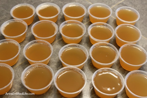 Apple Pie Jello Shots Recipe. This Apple Pie Jello Shot recipe is a taste of fall in a party shot! Simple to make, these Apple Pie Jello Shots are great for parties, tailgating, and more!