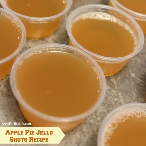 Apple Pie Jello Shots Recipe. This Apple Pie Jello Shot recipe is a taste of fall in a party shot! Simple to make, these Apple Pie Jello Shots are great for parties, tailgating, and more!