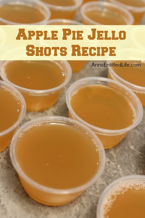 Apple Pie Jello Shots Recipe. This Apple Pie Jello Shot recipe is a taste of fall in a party shot! Simple to make, these Apple Pie Jello Shots are great for parties, tailgating, and more!
