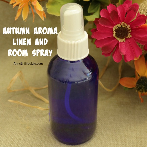 DIY Autumn Aroma Linen and Room Spray. This warm, spicy scent is perfect as a linen spray and a room spray. Make your own wonderful scented spray with these easy step by step instructions. Simple to make, this DIY Autumn Aroma Linen and Room Spray is an economical alternative to store bought sprays.