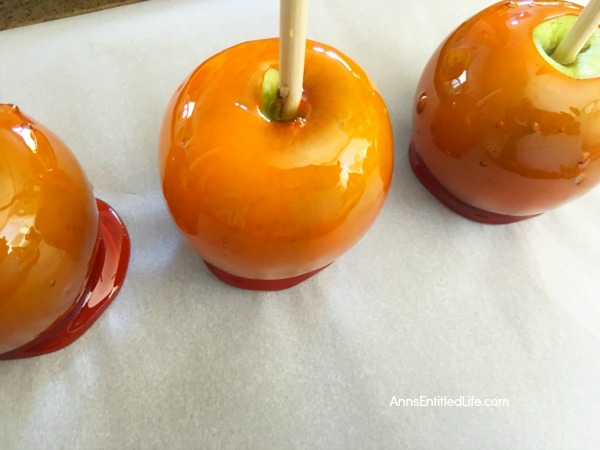 Pumpkin Candy Apples Recipe. Candy apples are the favorite of every child! This Halloween make these wonderful Pumpkin Candy Apples for parties, lunchboxes, afternoon snacks or as a special dessert. Your family will love these tasty treats!