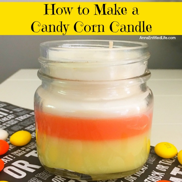 How to Make a Candy Corn Candle. Make your own homemade candy corn candles. This candle making craft is easier than you think. You can make these in no time flat using this step by step how to make a candy corn candle tutorial. These homemade candy corn candles will make your home smell fabulous. Make a few and give them as gifts!