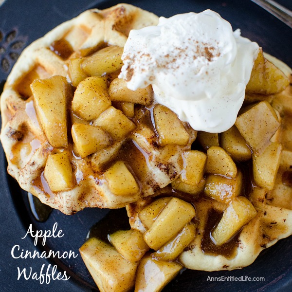 Apple Cinnamon Waffles Recipe. These easy to make Apple Cinnamon Waffles are a simply wonderful. Your whole family will love these delicious and fragrant apple cinnamon waffles for breakfast, or served as a dessert!