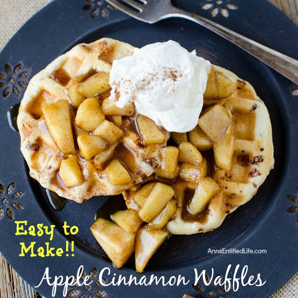 Apple Cinnamon Waffles Recipe. These easy to make Apple Cinnamon Waffles are a simply wonderful. Your whole family will love these delicious and fragrant apple cinnamon waffles for breakfast, or served as a dessert!