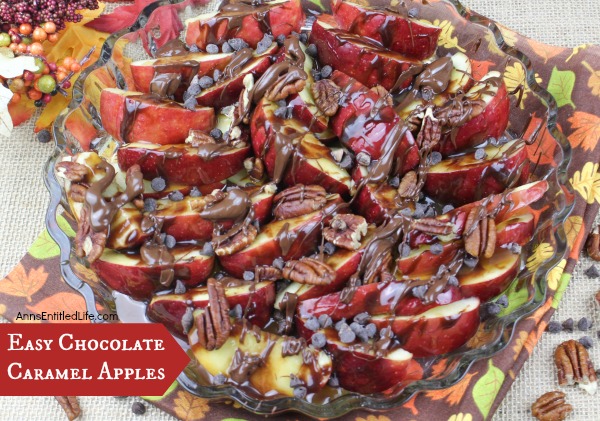 Easy Chocolate Caramel Apples Recipe.If you like apples, chocolate and caramel, you will love this quick fix Easy Chocolate Caramel Apples Recipe for dessert, a snack, or served as a party dish. This is one fast and simple to make apple recipe.