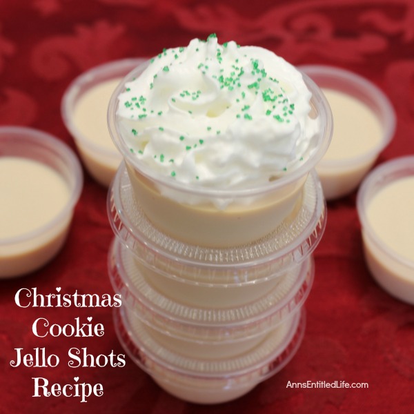 Christmas Cookie Jello Shots Recipe. If you like Christmas cookies you will love these creative Christmas Cookie Jello Shots. Creamy, slightly sweet and delicious, these fun Jello shots are perfect for holiday parties and get-togethers!