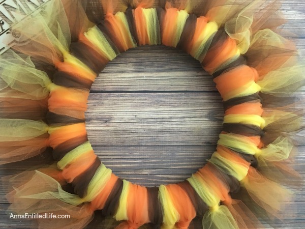 Easy Thanksgiving Wreath DIY. Make this simple yet pretty and easy Thanksgiving Wreath DIY for the holidays. The colors and sentiment are completely customizable. In under an hour you can have festive Thanksgiving decor!