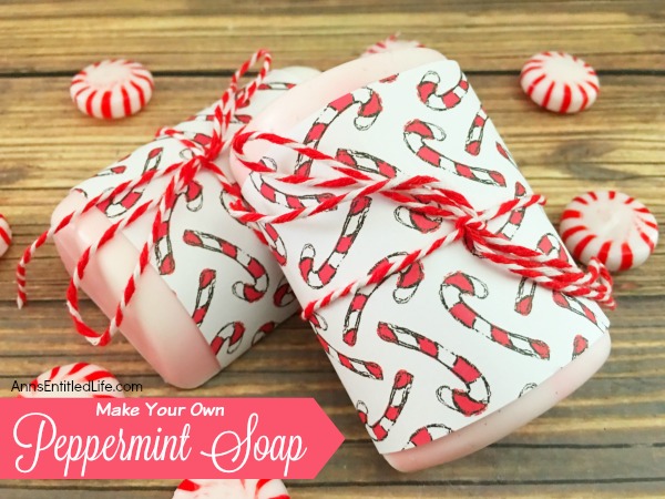 Make Your Own Peppermint Soap! Try this easy to make DIY Peppermint Soap Recipe. Make your own Peppermint soap for personal use, or to give as a great holiday gift. The wonderful, fresh, invigorating peppermint scent is simply fabulous.