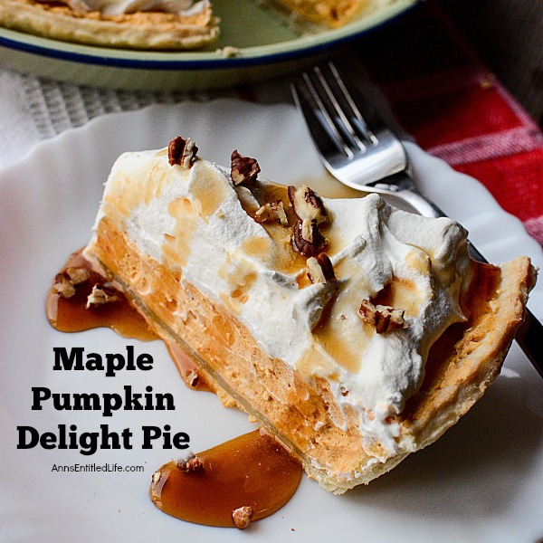 Maple Pumpkin Delight Pie Recipe. Easy, delicious, maple and pumpkin goodness! This Maple Pumpkin Delight Pie Recipe is simple to make and tastes fantastic. It can be prepared ahead of mealtime. The wonderful, smooth and rich taste of pumpkin is perfectly blended with the sweet taste of real maple syrup. Yum!