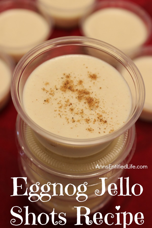 Eggnog Jello Shots Recipe. If you like eggnog you will love these fabulous Eggnog Jello Shots. These jello shots taste exactly like your favorite eggnog recipe! These fun Eggnog Jello shots are perfect for holiday parties and get-togethers.