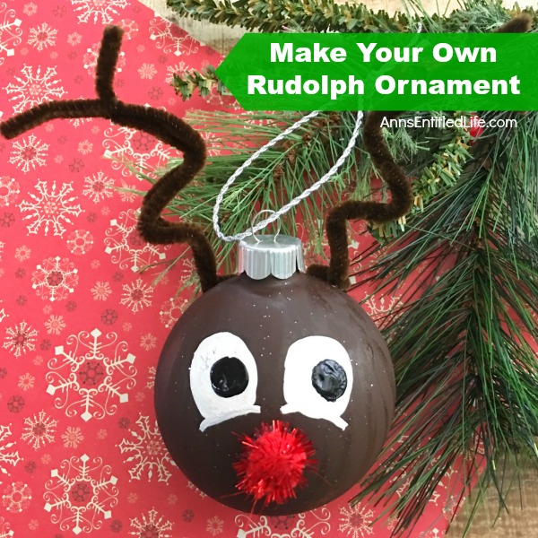 How to Make Your Own Rudolph Ornament. Looking for an adorable Christmas ornament craft that nearly anyone can make!? Here are step by step tutorial directions on how to make your own Rudolph ornament.