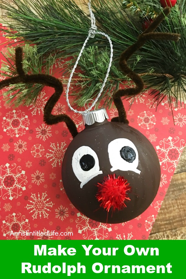 How to Make Your Own Rudolph Ornament. Looking for an adorable Christmas ornament craft that nearly anyone can make!? Here are step by step tutorial directions on how to make your own Rudolph ornament.