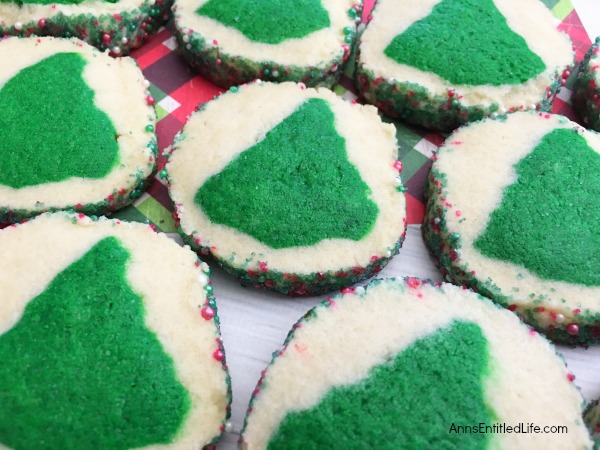 Slice and Bake Trees Recipe. Make your own slice and bake Christmas cookies with this easy to put together slice and bake trees recipe! Make in just a few minutes, refrigerate overnight, and bake the next day. A tasty cookie recipe that yields beautiful results!