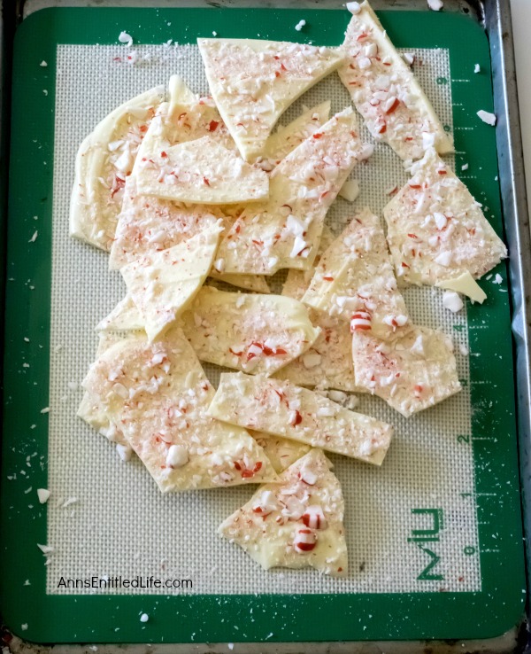 White Chocolate Peppermint Bark Recipe. Homemade holiday sweets do not get any easier to make than this White Chocolate Peppermint Bark! This refreshing peppermint bark is so good you will want to make a double batch. Give as a tasty holiday gift, or indulge in a special holiday candy yourself, this White Chocolate Peppermint Bark makes the holidays even sweeter.