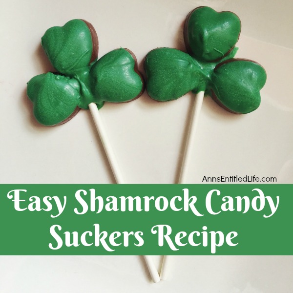 Easy Shamrock Candy Suckers Recipe. These easy to make shamrock candy suckers will be a huge hit at your St Patrick's day get-together. They taste great, come together in seconds, and are perfect for gifts or a special treat.