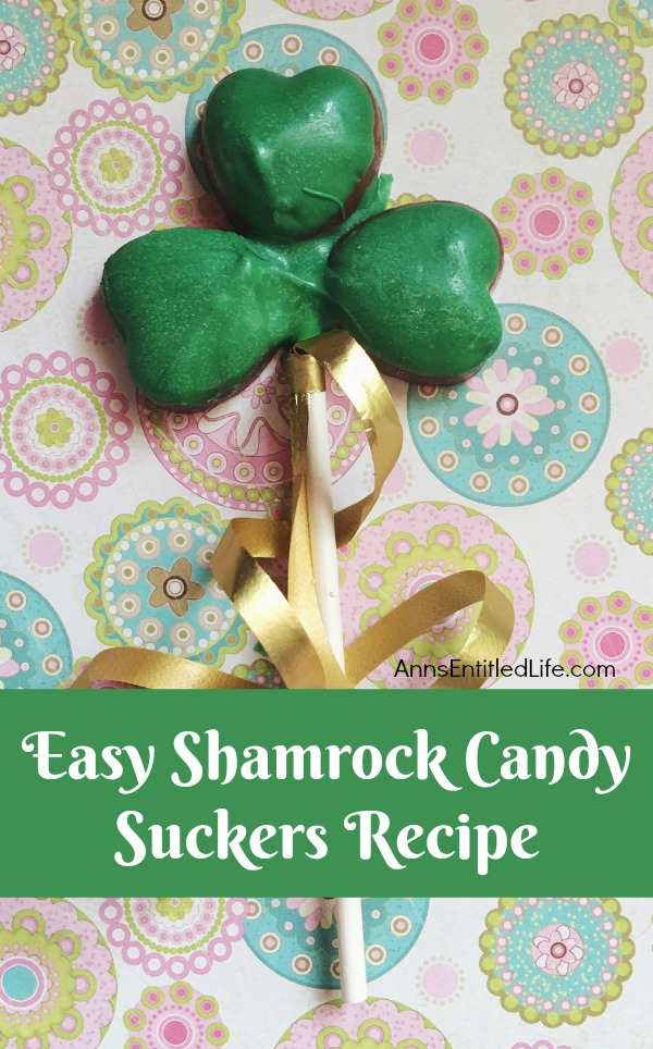 Easy Shamrock Candy Suckers Recipe. These easy to make shamrock candy suckers will be a huge hit at your St Patrick's day get-together. They taste great, come together in seconds, and are perfect for gifts or a special treat.