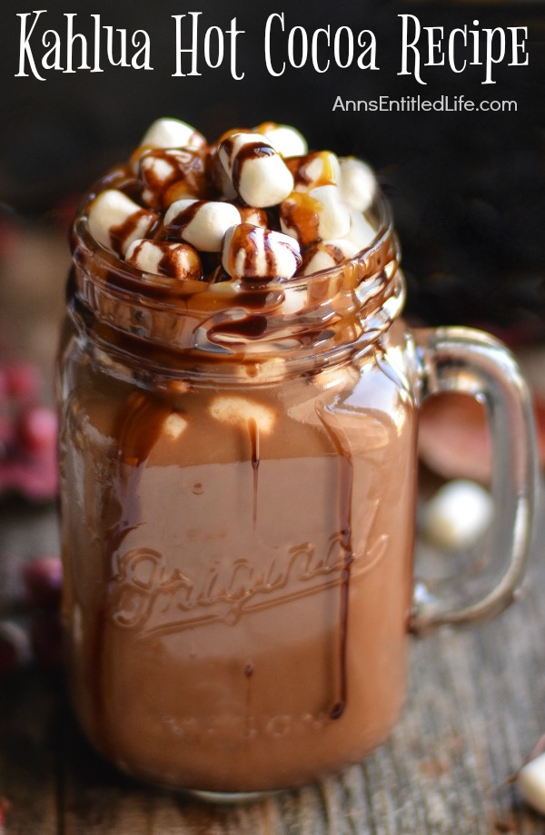 Kahlua Hot Cocoa Recipe. A rich, decadent, delicious hot cocoa treat, this adult Kahlua Hot Cocoa Recipe tastes divine on a cold winter night. Curl up on the sofa with a mug of Kahlua Hot Cocoa tonight!