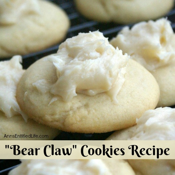 Bear Claw Cookies Recipe. Great tasting bear claw pastry in a cookie form! These easy to make bear claw cookies are fabulously sweet and buttery. A terrific recipe for bear claws cookies to bake for dessert, snacking, or lunchbox treats.