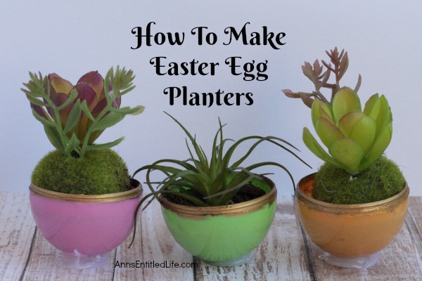 How to Make Easter Egg Planters. Are you looking for a cool succulent planters craft that can be made by adults and children alike? This easy egg planter idea is a fun Easter kids crafts (two variations), as well as a wonderful, simple to make adult Easter craft.  So use up those old plastic eggs and make some fun egg shaped planters! 
