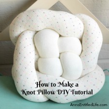 How to Make a Knot Pillow DIY Tutorial