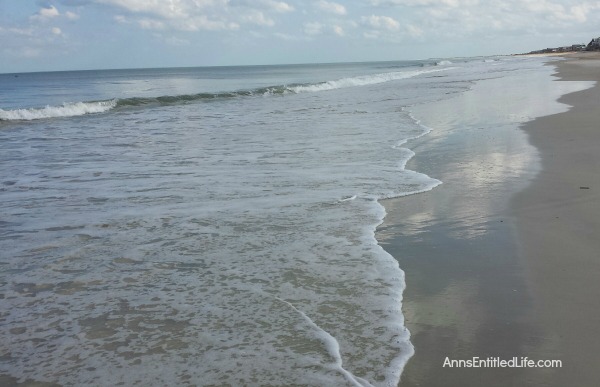 St Augustine, Florida. Life in Vilano beach, early 2017. Photos of A1A, Vilano beach; white sand, strong waves, and sunshine. Taken 3 and 4 months after Hurricane Matthew.