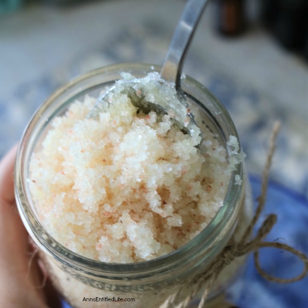 Sea Salt Scrub Recipe. Do you want healthier looking skin? This sea salt scrub recipe is a wonderful blend of Himalayan sea salt and essential oils that will exfoliate dead skin, leaving your skin softer and younger looking.